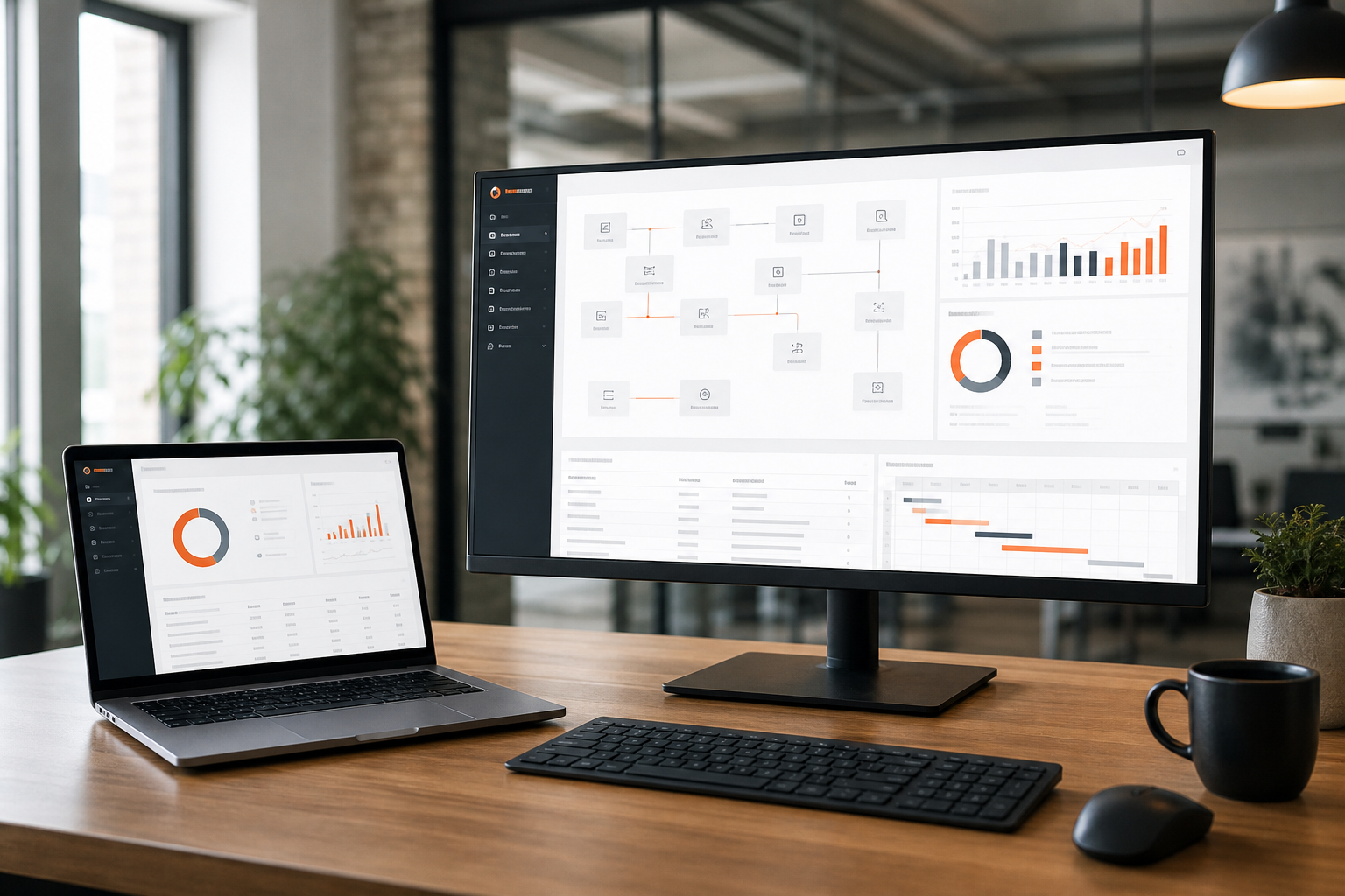 Verbundene Business-Systeme und Dashboards für dein Unternehmen