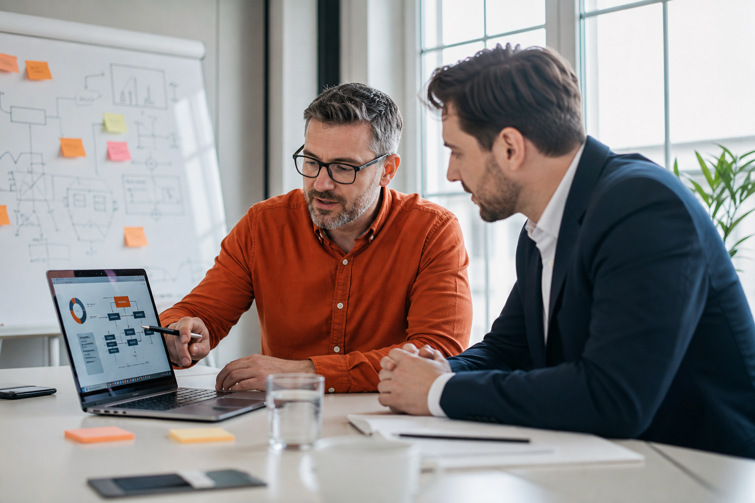 Digitalisierungs-Beratung – technischer Sparringspartner im Gespräch
