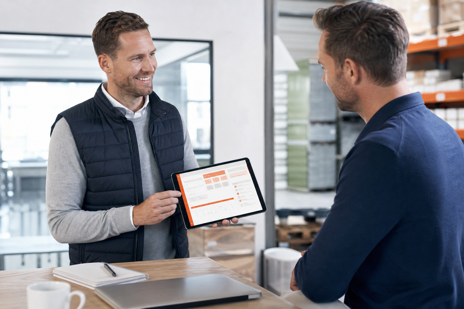 Salescockpit – mobile Auftragserfassung auf dem Tablet